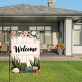 thumbnail image 3 of Amhnf Welcome Floral Cactus Garden Flag For Home Outdoor Garden Yard Decor 12x18 inch, 3 of 5