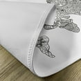 thumbnail image 5 of Ambesonne World Map Place Mats Set of 4, Floral Continents, Standard Size, Black White, 5 of 6