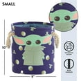 thumbnail image 6 of Star Wars The Mandalorian Grogu Yoda Kids Fabric Round Nestable Storage Bin Set, 3-Piece, 6 of 7