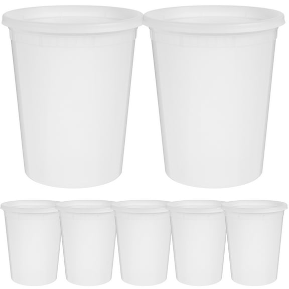 20 Sets Soup Cup Packing Box Disposable Take-out Boxes Lunchez Lunch Box Party Treat Cups Dessert Cups