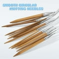 thumbnail image 4 of Uxcell Size US 11 (8mm) Bamboo Steel Cable Circular Knitting Needle 32 inch for Handmade Projects, 4 of 7