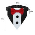 thumbnail image 3 of PILE Halloween Home Decor Dog Tuxedo Dog Suit Dog Halloween Bandana Collar With Bow Tie, Engagement Birthday Gifts For Small Medium Large Dogs, 3 of 6