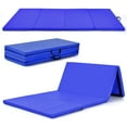 thumbnail image 1 of Costway 4'x8'x2" Gymnastics Mat Thick Folding Panel Aerobics Exercise Gym Fitness Navy, 1 of 10