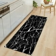 thumbnail image 1 of Anti-Slip Kitchen Carpet Black White Marble Sea Wave Printed Entrance Doormat Floor Mats Carpets for Living Room Bathroom Mat Home Decor, 1 of 2