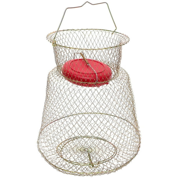 Jaula protectora para pesca, red metálica para pesca, cesta protectora para peces, jaula para captura de pesca