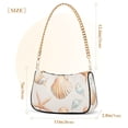 thumbnail image 3 of FORMRS Womens Shoulder Bag with Chain Strap Clutch Purse Cute Tote Handbag, Gray Seashell, 3 of 7
