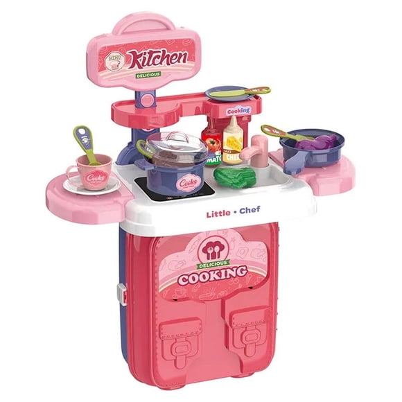 Maletin Importacion Little Chef Juego de Cocina 10 Accesorios