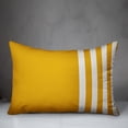 thumbnail image 2 of Creative Products Yellow Color Block Stripes 14x20 Spun Poly Pillow, 2 of 2