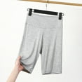 thumbnail image 2 of Ashirexll Women's Shorts, High Waisted Shorts Women, Casual Fashion Solid Color High Waist Leggings Thin Shorts Three-quarter Pants Home Pants, 2 of 3