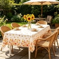 thumbnail image 6 of Dvumao 108x54 in Fall Garden Floral Moth Print Disposable Tablecloth, Plastic Waterproof Table Cover for Thanksgiving, 6 of 7