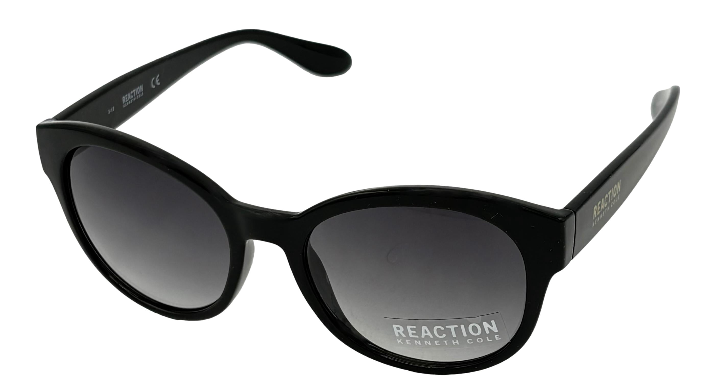 Kenneth Cole Reaction Mens S. Black Rectangle Wrap Plastic 