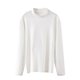thumbnail image 2 of Ailaofu Turtleneck Long Sleeve Soft Cotton Mock Neck Shirt Solid Color Basic Tee Tops, 2 of 4