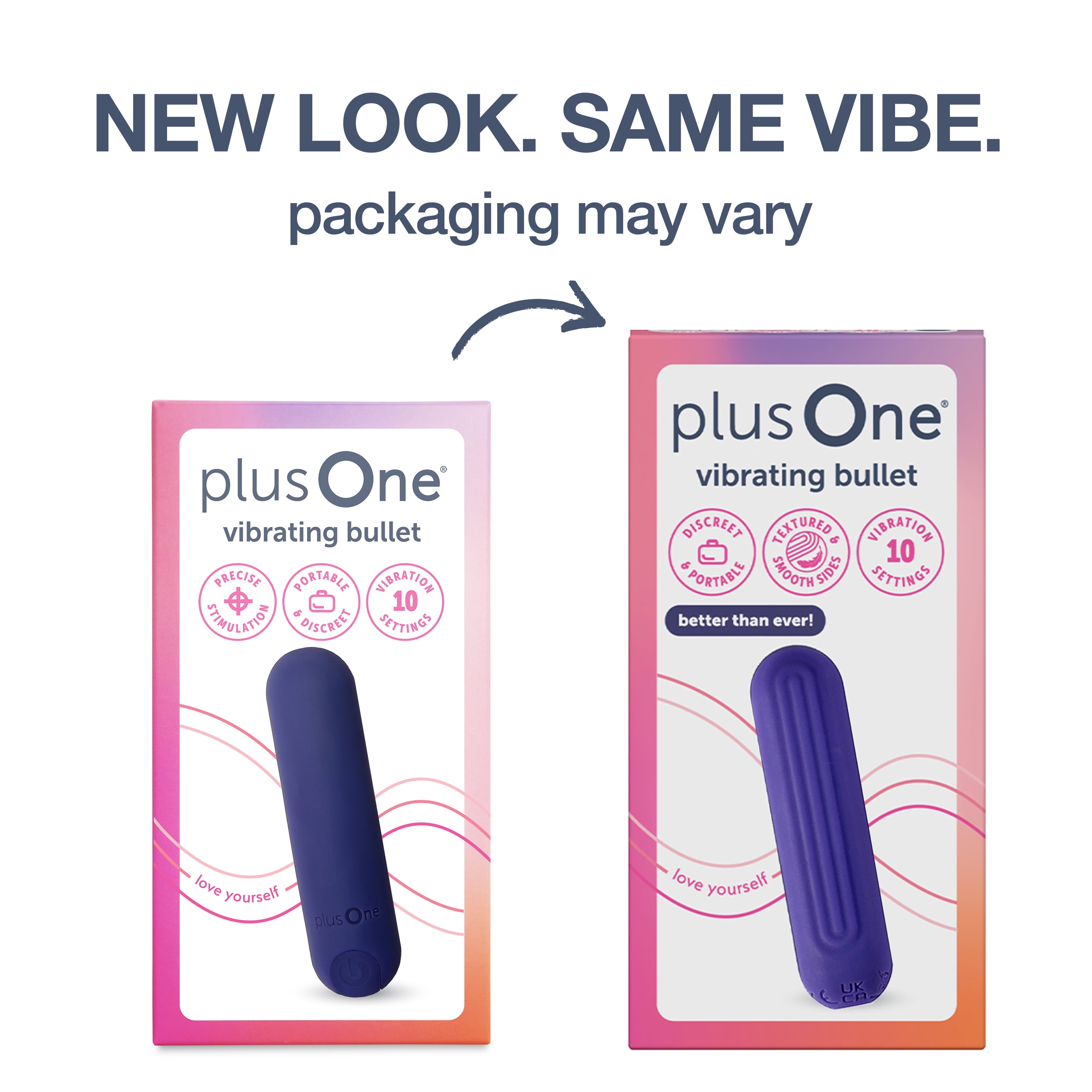 plusOne Small Vibrating Bullet, Powerful Rechargeable Battery, Soft Touch  Waterproof Massager with 10 Settings - Walmart.com