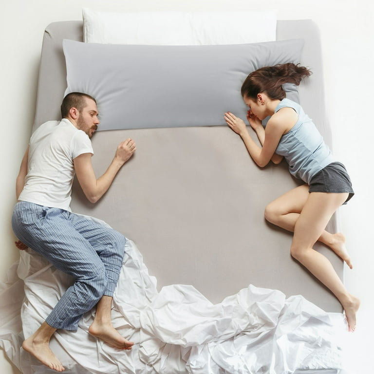 Gray body pillow shop case