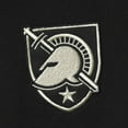 thumbnail image 3 of Men's Colosseum Black Army Black Knights Tortugas Logo Quarter-Zip Jacket, 3 of 4