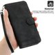 thumbnail image 2 of Funda Tipo Billetera para iPhone 16e Carcasa Abatible con Porta Tarjetas, Bolsillo para Efectivo, Soporte Ajustable, Cierre Magnético y Correa de Muñeca Negro, 2 of 5