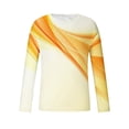 thumbnail image 4 of Lilgiuy New Fashion Men's Long Sleeve 3D Printing T-shirt Loose Round Neck Pullover Undercoat Top Blouses & Shirts for Camping Hiking Fishing, 4 of 5