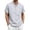 Gray, variant on Tfken Summer Casual Tshirts Shirts For Men Solid Color Crewneck Short Sleeve Tops With Button Fashion Breathable Daily Wear Male T-Shirts Classic Black