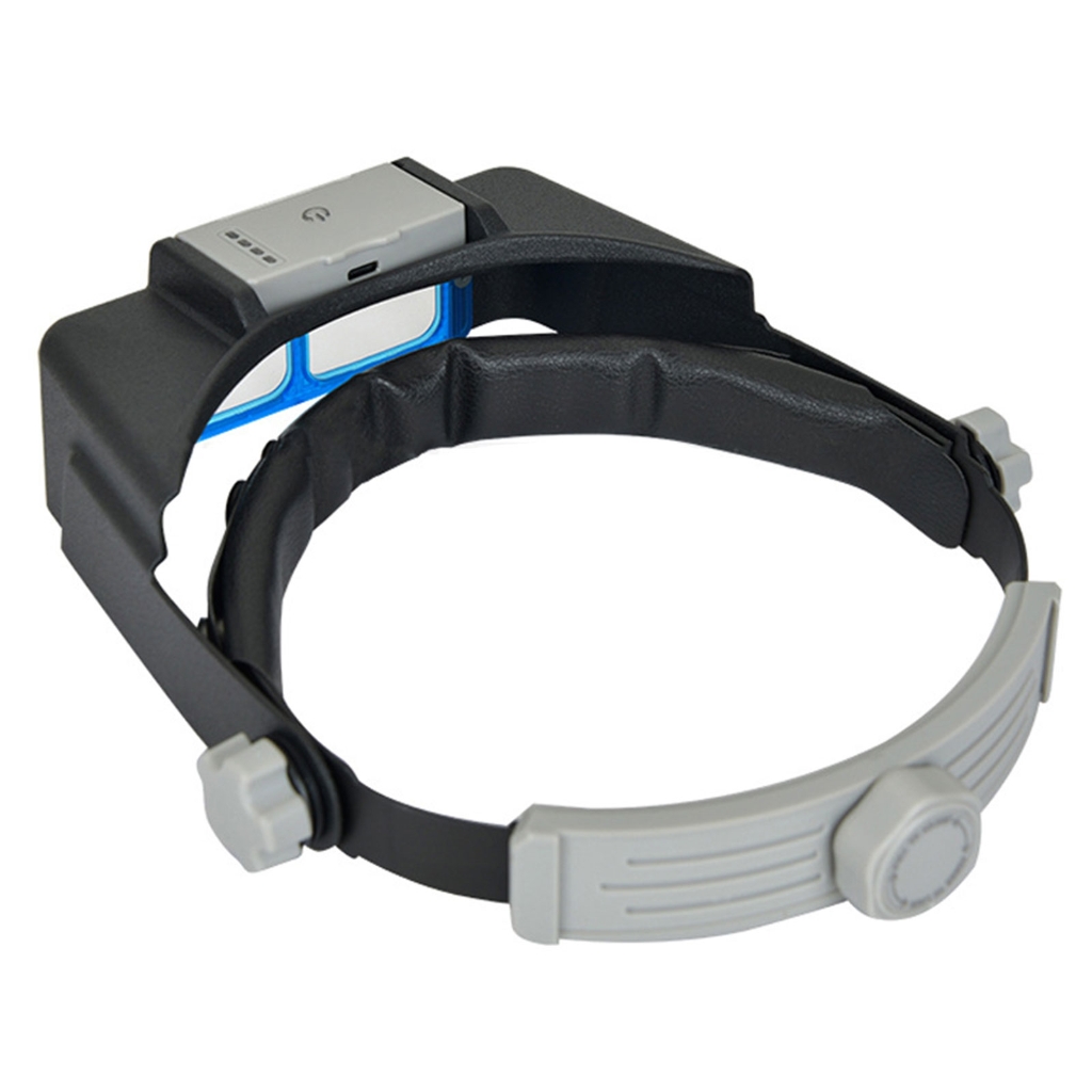 PatungKu Cordless Headsets Magnification Tool Lens & 4 LED Upgrades for Small Tasks