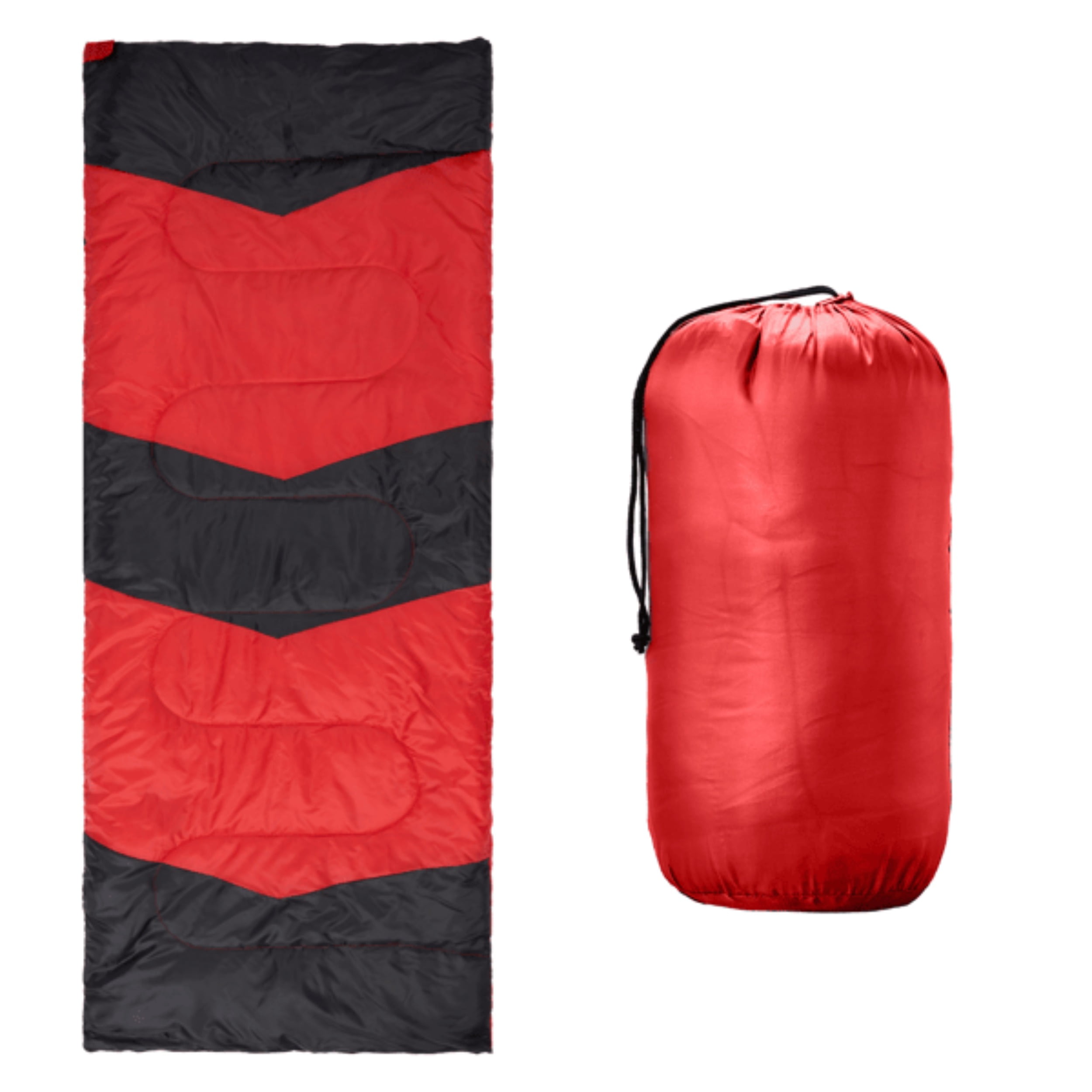 Red Waterproof Envelope-style Sleeping Bag, Compact and Lightweight Sleeping Bag, with A Storage Bag, Easy To Clean, Small and Portable, Suitable for Outdoor Hiking, Midday Rest, and Travel.