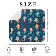 thumbnail image 4 of Dark Blue Mermaid Pattern Dish Drying Mat for Kitchen 1 Pack, Ultra Absorbent Microfiber Dishes Drainer Mats,16"x18", 4 of 6