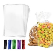 440PCS Clear Cellophane Bags, 5.9x7.87 Inches Plastic OPP Bags for Packaging Gifts, Cookies, Treats, Party Favors, Candies, Snacks, Small Cakes, Bakeries, Crafts