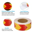thumbnail image 5 of Uxcell Reflective Tape, 2"x98 Ft Waterproof Reflective Tape Warning Safety Tape Reflector for Trucks, Arrow Yellow Red, 5 of 6