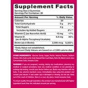 Biotin Gummies | 60 Count | Fruit Flavor Vitamin | For Hair Skin and Nails | by Pink