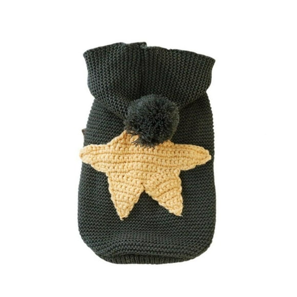 Clearance Winter Cat Dog Clothes Warm Pet Hooded Sweater for Medium Dog Yorkie Pet Puppy Knitting Crochet Clothing Dog Outfits