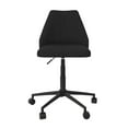 thumbnail image 3 of Novogratz Brittany Office Chair with Casters, Gray Linen, 3 of 12