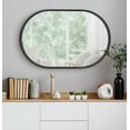 thumbnail image 5 of Kate and Laurel Travis Modern Capsule Wood Framed Wall Mirror, 20 x 30, Black, Chic Geometric Wall Hanging Mirror For Display, 5 of 8