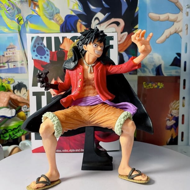 Figura de One Piece de Anime de 20CM, Wanokuni KOA King of Artist Monkey D Luffy, modelos de figuras de acción de PVC, juguetes para niños, regalos Gong Bohan LED