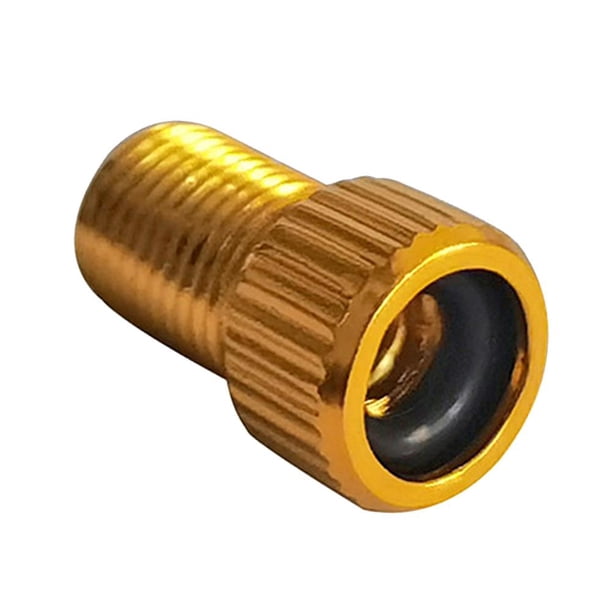 Válvula Presta a Schrader Adaptador MTB Bike Converter Bicicleta Oro