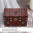 thumbnail image 3 of Caja De Almacenamiento Retro De Madera, Cerradura De Combinación Decorativa Exquisito Y Práctico Joyero Antiguo De Madera Elegante Para Entusiastas De Las Antigüedades Para, 3 of 7