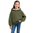thumbnail image 1 of Blusa con capucha de manga larga para niñas y niños, primavera y otoño, sudadera con capucha de manga larga de color liso, top versátil de moda, abrigo con capucha para hombres y mujeres, sudadera con, 1 of 5
