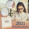 thumbnail image 1 of Calendario 2021 Interior/Exterior Semanal Mensual Lista de Tareas Pendientes Escritorio onlyliua, 1 of 7