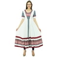 thumbnail image 7 of Bimba Women's Long A-Line Anarkali Kurti Ladies Summer Kurta Costom Maxi Dress, 7 of 7