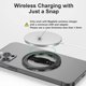 thumbnail image 3 of JM Negro-Nuevo soporte para teléfono (actualizado) con mango de silicona compatible con MagSafe, soporte de anillo magnético, solo para iPhone 14, 13, 12 Pro/Max/Plus JM, 3 of 5