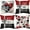 Red and Black, variant on Valentine''s Day Pillow Covers 18x18 Set of 4 Hugs and Kisses Valentines Day Decor Throw Pillows Decorative Cushion Cases for Sofa Couch Valentine Decorations