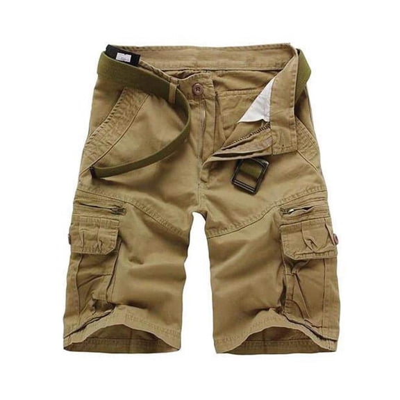 TRGPSG Men's Cotton Casual Cargo Shorts with Multi Pockets