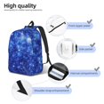 thumbnail image 5 of Balery Blurred Star Snow Christmas Vintage Canvas Backpack for Men and Women - Large Capacity, Durable Travel Laptop Bag for School, Work, Hiking, and Outdoor Activities, 5 of 7