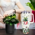 thumbnail image 3 of 40oz Plant Tumbler with Handle and Straw, Plant Gifts for Plant Lovers Gardeners, Gardening Gifts for Women,Plant Stainless Steel Vacuum Insulated Coffee Cups, 3 of 6