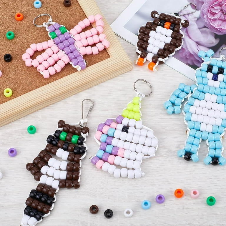 Beaded animal keychain deals