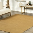 thumbnail image 3 of nuLOOM Elfriede Farmhouse Jute Blend Area Rug, 5' x 8', Sand, 3 of 9
