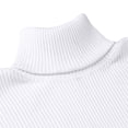 thumbnail image 4 of Suéter NY Threads Cuello Alto Acanalado Ajustado Blanco Talle S, 4 of 8