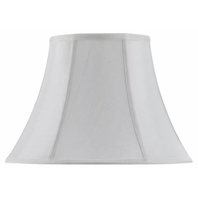 SH-8104-18-WH 18 in. Vertical Piped Basic Bell Shade, White