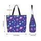 thumbnail image 5 of Balery Space Bolsa Tote Estilo Estético con Cremalleras, Bolsa de Hombro, Bolsa de Compras Grande y Plegable, 5 of 8