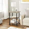 thumbnail image 6 of VASAGLE Industrial Printer Stand 3-Tier Machine Cart with Wheels and Adjustable Table Top Greige and Black, 6 of 9