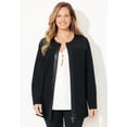 thumbnail image 5 of Catherines Women's Plus Size Black Label Zip Front Ponte Jacket, 5 of 5