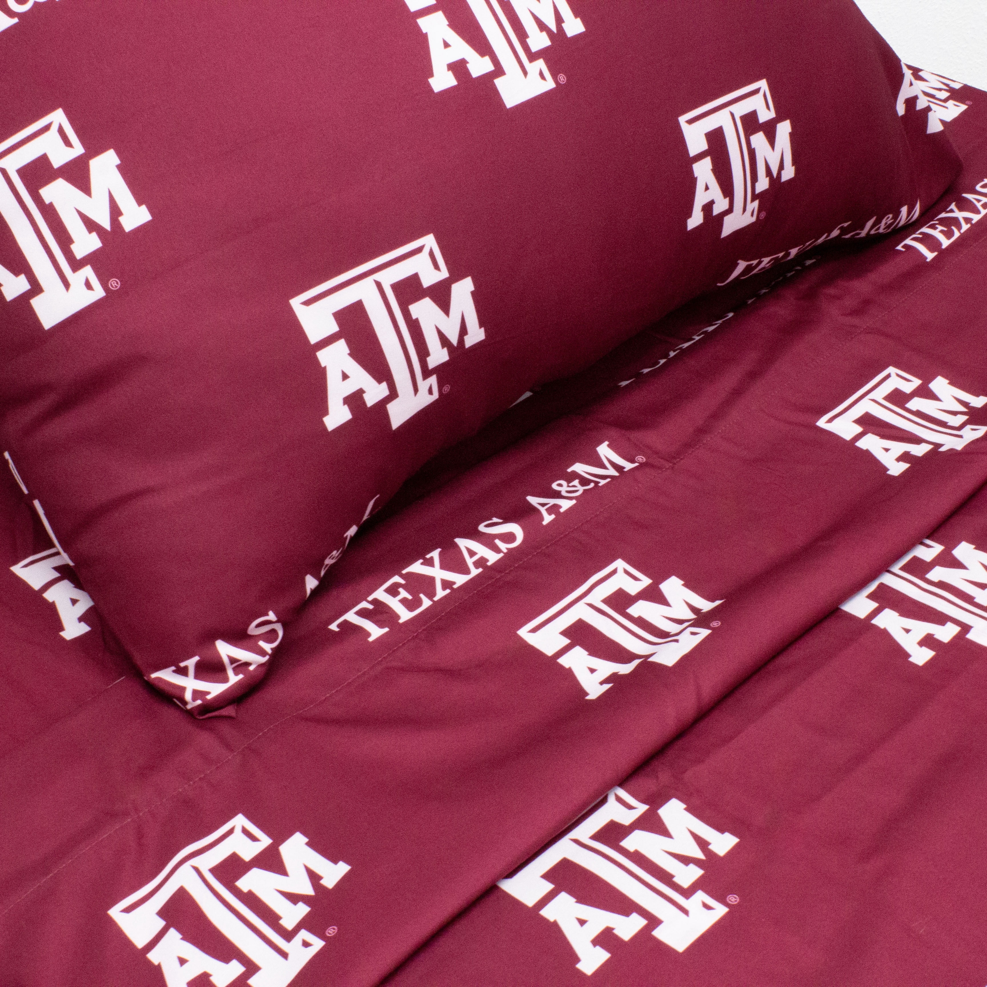 Texas A&M Aggies Sheet Set Queen